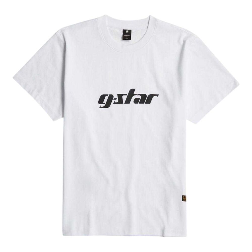 G-Star Unisex Adult Cursive Logo Regular T-Shirt / White